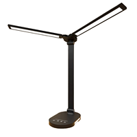 Lampe de bureau LED moderne et élégante Howlighting, commande tactile, 5 modes de couleur, 5 niveaux de luminosité, corps en aluminium et ABS, abat-jour en plastique, lecture