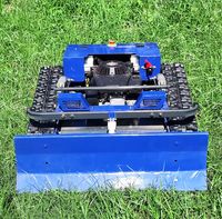 Mesin Pemotong Rumput RF Wholesale dengan Snowblade Robot, Pemotong Rumput Taman dan Bajak Salju, Mesin Pemotong Rumput Remote Control Murah