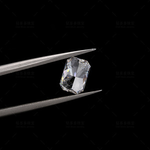 Radiant Cut Lab Grown Diamond D Color VVS2 1.03CT 1.28CT 1.50CT 1.59CT For Jewelry Making - Product Image 4