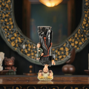 圣安东尼宗教雕像7.87 “h天主教圣立上行树脂模型库存产品 - Product Image 6