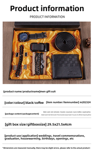 Cadeaux promotionnels d'entreprise, ensembles cadeaux souvenirs d'affaires <span class=keywords><strong>pour</strong></span> <span class=keywords><strong>la</strong></span> <span class=keywords><strong>fête</strong></span> <span class=keywords><strong>des</strong></span> <span class=keywords><strong>pères</strong></span> : portefeuille, ceinture et montre <span class=keywords><strong>à</strong></span> quartz <span class=keywords><strong>pour</strong></span> homme, idées cadeaux d'affaires - Product Image 4