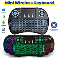 Souris aérienne sans fil rechargeable 2,4 G la plus performante, clavier tactile MINI I8, télécommande, interface USB pour Android Smart TV Box