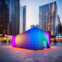 La publicité gonflable tente gonflable de partie de cube avec l'éclairage de LED Carpas tente gonflable
