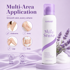 Mousse Depilatoria OEM ODM 140ml, Spray Depilatorio Indoloro para Mujeres y Hombres, Piernas, Brazos, Axilas, Gel Depilatorio Corporal - Product Image 6