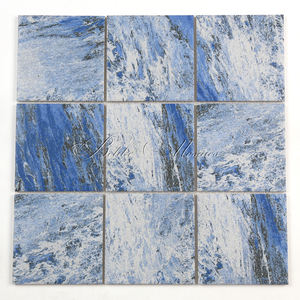 Azulejo de Porcelana para Piscina, Mosaico de 5 mm de Grosor, Superficie Mate, Revestimiento Moderno para Paredes Exteriores, Diseño Tropical, Efecto Estilo Bali - Product Image 2