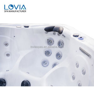 Bain à remous extérieur pour 7 à 8 personnes, fête familiale, spa moderne, bain à remous autoportant en acrylique, fabricant de jacuzzi en Chine - Product Image 4