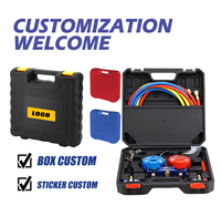 Good Quality Pressure Measuring Instrument Test Manifold Gauge Set 4 Way Digital Manifold Gauge Sets
