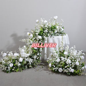 200*50 <span class=keywords><strong>cm</strong></span> arrangement de plantes vertes pour mariage longue table conférence fleur centres de table décoratif fleur coureur mariage - Product Image 4