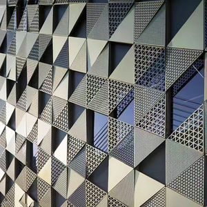 Panel de Revestimiento de Fachada Metálica Perforada de Diseño Moderno <span class=keywords><strong>para</strong></span> Decoración Exterior, Sitio Web de Compras en Línea Alibaba - Product Image 1