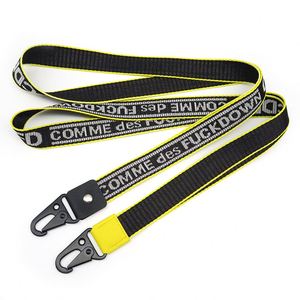 Factory Customized <b>Polyester</b> Neck <b>Lanyard</b> Bespoke Manufacturer Detachable Strap Sewn Steel Hook Release Buckle Logo Pattern - Product Image 1