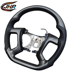 Volante Deportivo JHR TUNING de Fibra de Carbono Mate y Cuero, con Calefacción, 3 Radios, Agarre Personalizable, Forma Plana/D/F1, Compatible con GMC <span class=keywords><strong>RV</strong></span> - Product Image 2