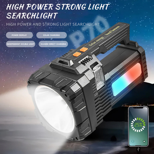 Linterna LED Solar Súper Brillante, Lámpara de Trabajo Portátil, Linterna Recargable USB, Luz para Camping al Aire Libre - Product Image 2