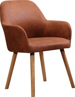 Chaise de salle à manger en tissu métallique/cuir et en mousse, ensemble de chaises de salle à manger avec pieds en bois et éponge, OEM d'usine
