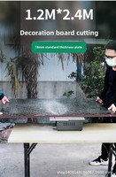 Scie à table compacte multifonctionnelle haute puissance pour le travail du bois, mini-tronçonneuse électrique domestique, machine de découpe 220V
