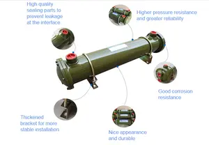 ตัวทำความเย็นน้ำมันหล่อเย็นแบบเชลล์และท่อระบายความร้อนดีไซน์ Oem/odm สำหรับเครื่องยนต์