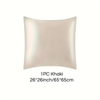 Taie d'oreiller carrée en pure soie de mûrier 26x26 pouces avec fermeture éclair