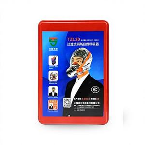 Máscara de <span class=keywords><strong>Escape</strong></span> de Incendios con Certificación 3C - Respirador Antihumo y Antigases Tóxicos para Emergencias en el Hogar y Hoteles - Product Image 4