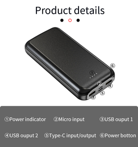 La nueva edad de banco de potencia de <span class=keywords><strong>carga</strong></span> <span class=keywords><strong>rápida</strong></span> tipo C 20000 mAh Real de alta potencia <span class=keywords><strong>externa</strong></span> soporte <span class=keywords><strong>Samsung</strong></span> - Product Image 2
