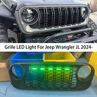 Liush ABS calandre de pare-chocs avant Led lumière pour Jeep SUV avant diurne largeur de lumière rénovation pour Jeep Wrangler Unlimited JL