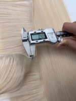 Extensions de cheveux vierges 100% humains Remy de qualité supérieure, double épaisseur, doux, fins, noués à la main, invisibles, pour la vente en gros