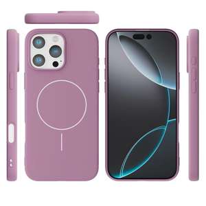 เคสโทรศัพท์สำหรับ iPhone 17 ผ้ากำมะหยี่แบบใหม่ สีพื้นเรียบง่าย ผิวด้าน แม่เหล็กดูดติดแน่น ป้องกันการตกกระแทก - Product Image 6