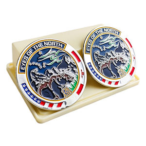 Moneda Conmemorativa Personalizada de Latón de Alta Calidad, Acabado Chapado en Oro, Impresión Tipográfica, Forma Personalizada, REPRODUCCIÓN - Product Image 1