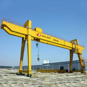 4 Wheels 70 Ton 80 Ton 90 Ton Double Beam Hoist Lifting Gantry Crane