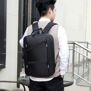 กระเป๋าเป้สะพายหลังผ้าอ๊อกซ์ฟอร์ดความจุขนาดใหญ่สำหรับทุกเพศกระเป๋าเป้ใส่แล็ปท็อปเดินทางธุรกิจแฟชั่นกระเป๋าใส่แล็ปท็อปกระเป๋าซิปพอร์ต USB โพลีเอสเตอร์สำหรับไปโรงเรียน - Product Image 4