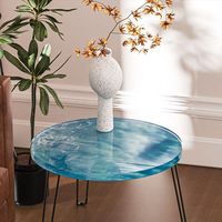 Moule en silicone écologique Early Riser Round River pour plateau carré en résine, artisanat de bureau simple DIY pour la décoration intérieure et les outils de pâtisserie