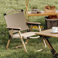 Chaise de camping, de pêche et de plage pliable moderne Kermit RD LYC-D22, avec fonction d'inclinaison, pieds en métal, mobilier de pique-nique portable pour l'extérieur