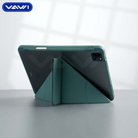 Étui pour tablette VAWI P006 en acrylique transparent, design à huit plis, pour tablette de 7/8/9,7/11/12,9 pouces, pour Samsung, pour iPad