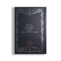 Impression de livres à couverture rigide extra épaisse sur mesure, bords pulvérisés, feuille d'argent, édition spéciale, fabricant de romans