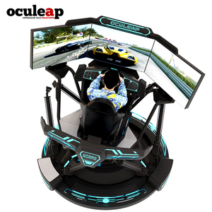 VR แพลตฟอร์มการเคลื่อนไหว VR จำลองการแข่งความเร็ว6 dof พร้อมเครื่องเล่นเกม VR 3จอ - Product Image 3