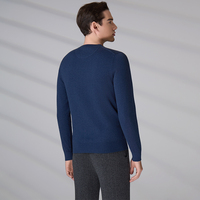 Pullover-Strickwaren-Hersteller Benutzerdefiniertes Logo Winter Anti-Pilling Kaschmir-Mischung Strickoberteil Herren Rundhals-Pullover