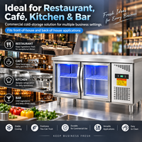 Réfrigérateur commercial de haute qualité réfrigérateur appareils de cuisine sous le comptoir réfrigérateur porte en verre Table de conservation