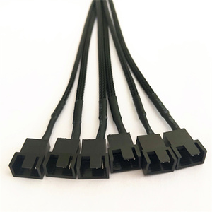 12V 4PIN <b>Cable</b> 6PIN PWM Fan <b>Power</b> Extension 1 to 6 Converter for Computer Cooling Fan - Product Image 3