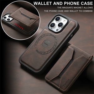 Funda Magnética de Cuero para Teléfono Denior con Soporte Desmontable para Tarjetas, Compatible con iPhone 16 15 14 13 12 - Product Image 2