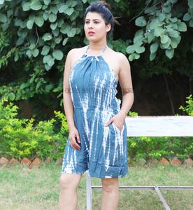 New Arrivals 2020 Women's Wear Rayon Batik Tie Dye <b>Romper</b> - Product Image 1