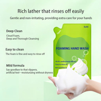 Detergente Schiumogeno per Mani Personalizzato all'Ingrosso, Ricarica da 300ml, Sapone Liquido Igienizzante per Mani al Profumo Floreale per Fornitori all'Ingrosso