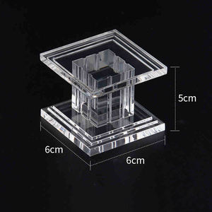 Ensemble de 3 pièces Collier de table Pilier Romain Bijoux Présentoir Anime Block Sculpture Acrylic Riser Display Set - Product Image 3