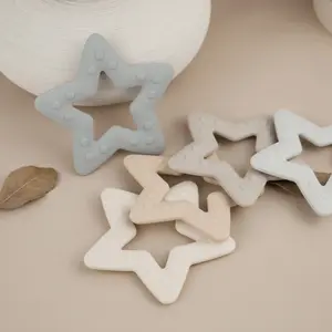Wholesale Sensory Baby Teether Silicone Baby Chewable Sensory Toys Star Shape Silicone Teething Toys