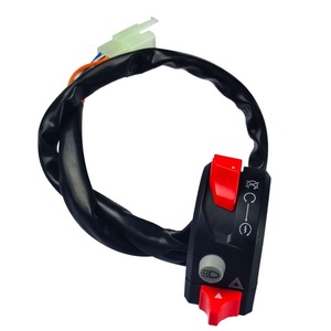 Interrupteur de guidon de <span class=keywords><strong>moto</strong></span> 3 fonctions, démarrage électrique, arrêt et bouton de modification du <span class=keywords><strong>clignotant</strong></span> double. - Product Image 1