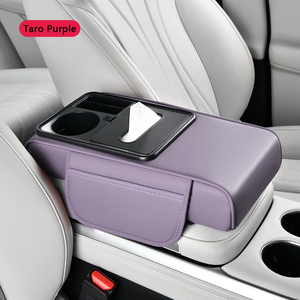 Cuscino Poggiabraccio per Auto con Vano Portaoggetti, Supporto in Pelle per Console Centrale, Scatola Portafazzoletti - Product Image 5
