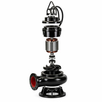 Pompa Air Limbah Submersible Besi 1.5 HP OEM yang Dapat Disesuaikan, Impeller Baja Tahan Karat 316, Tekanan Tinggi, Desain Anti-Sumbat, untuk Basement WQ