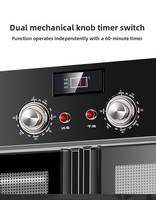 Armoire de désinfection commerciale verticale à double porte grande capacité, stérilisation à l'ozone et à la vapeur, séchage à air chaud pour vaisselle et cuisine