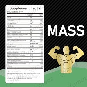 Amaz OEM Clean Label Sports Nutrition Isolate de protéine de lactosérum Poudre de gainage de masse en vrac 50g de protéines pour salle de sport pour adultes - Product Image 5