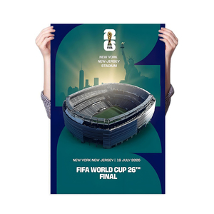 Mapa del Torneo Mundial de Fútbol 2026 con Banderas y Marcadores para Aficionados - Product Image 5