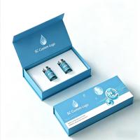 Boîte de rangement en papier personnalisée de luxe, blanche et noire, en carton recyclé, finition mate haut de gamme, boîte cadeau cosmétique magnétique