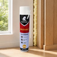 Mousse de polyuréthane MUCHAO A33 750ml, adhésif de construction monocomposant pour l'étanchéité et la fixation des portes et des fenêtres