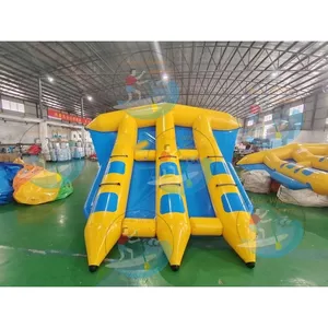Tubo inflável do peixe do vôo para esportes aquáticos resistentes para barco